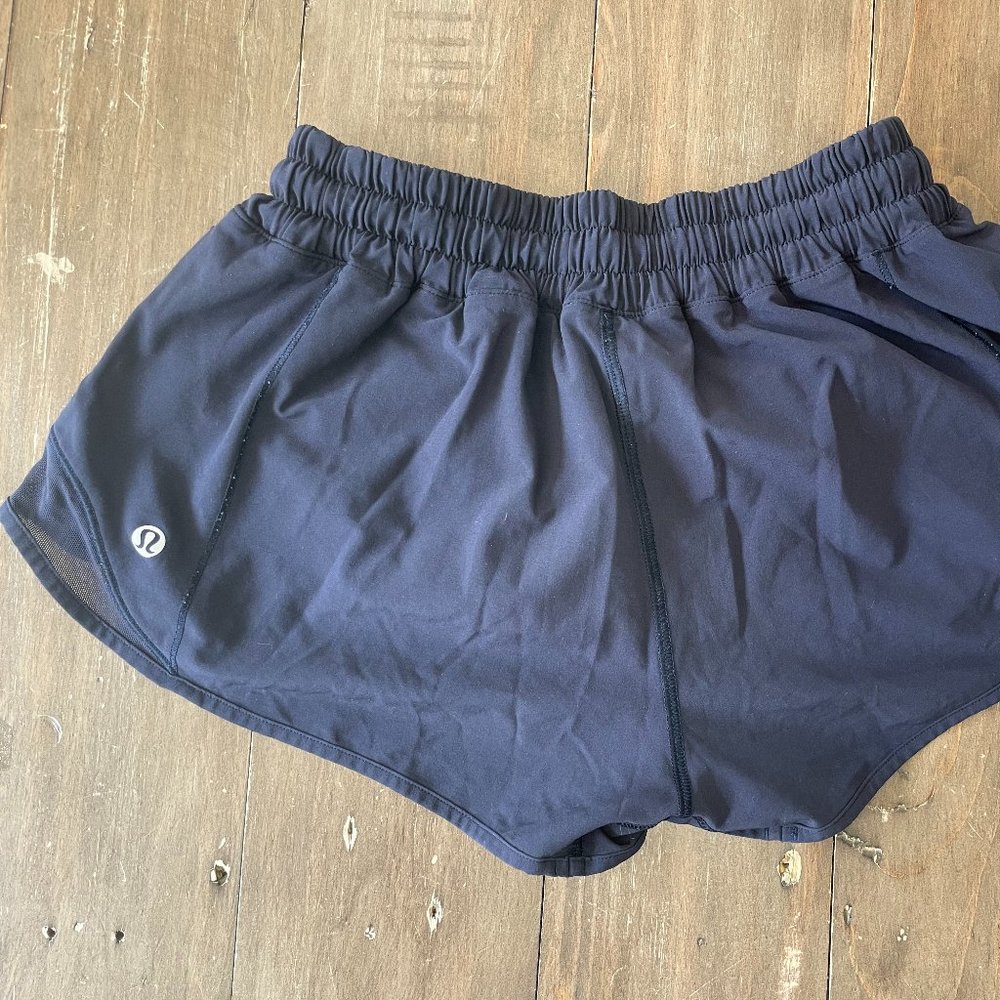 Lululemon lined shorts - 4", Navy, size 4